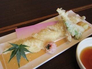 穴子と夏野菜の天麩羅
