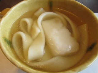 きしめんと餅